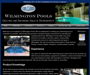 wilmingtonpoolcompany.com: Wilmington Pools and Spas - Wilmington NC's premier pool & spa company!
New Construction, Repair, Renovation, Service and Maintenance for Swimming Pools and spas in Wilmington, NC