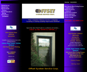 offsetsystemservice.com: Offset System Service Corp | Complete KBA Planeta Offset Printing Press Services | Parts Service | Rapida | US Mexico Canada
Expert, turnkey services for KBA Planeta Printing Presses, Planeta rebuilding, Planeta Parts & Service, relocation moving services for Planeta and Rapida printing presses