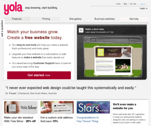 yuola.com: Yola - Make a free website with our free website builder
Make a free website with our free website builder. We offer free hosting and a free website address. Get your business on Google, Yahoo & Bing today.