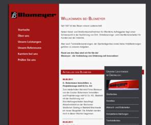 blomeyer.org: Blomeyer Straßen- und Tiefbau GmbH, das Tiefbauunternehmen in Ostwestfalen-Lippe
Blomeyer Straßen- und Tiefbau GmbH, das Tiefbauunternehmen in Ostwestfalen-Lippe