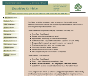 extraware.co.uk: ExtraWare for Vision Practices
