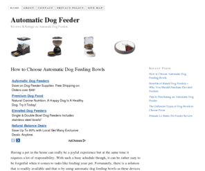 automaticdogfeeder.org: Automatic Dog Feeder - Reviews & Ratings on Automatic Dog Feeders
Get free information about the automatic dog feeder including product reviews and ratings. Find out why automatic dog feeders are so beneficial and a must have.