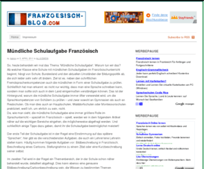 franzoesischblog.com: Französisch-Blog.com - Französisch online lernen
Auf dem Französisch Blog findet ihr Tipps zu Grammatik, Vokabeln und Übungen in der französischen Sprache!