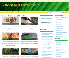 gardenandflower.info: Gardening Flowers Plants Trees: All The Information You Need
Are you looking for gardening information or do you want to know more about types of flowers? We have hundreds of articles related to gardening, flowers, plants and trees.