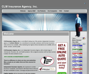 justinsureme.com: CLM Insurance Agency, Inc. - Welcome
CLM Insurance Agency, Inc. is a full service agency committed to serving personal auto and home, commercial property, liability, inland marine and commercial auto.  Competetive rates with outstanding service.  Call for your insurance review. 