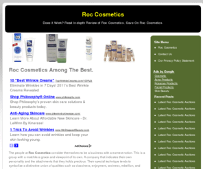 roccosmetics.net: Roc Cosmetics
Does it Work? Read In-depth Review of Roc Cosmetics. Save On Roc Cosmetics.