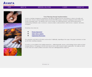 avanta-inc.com: Avanta
management and technology consulting, operations and process improvement, human resources, human capital management, technology transformation