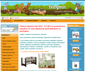 babymix.cz: BABYMIX
Internetový obchod nabízející kojenecké a dětské zboží