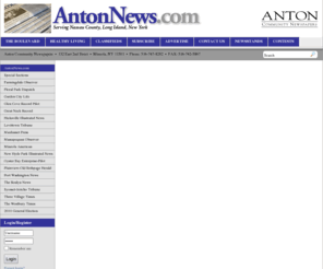 antonnews.com: AntonNews.com
Anton Community Newspaper, covers news, sports, opinion and events in the local communities of Long Island, New York State, US.