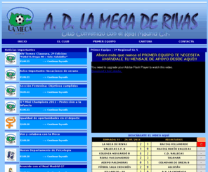 lamecaderivas.com: AD LA MECA DE RIVAS | Club convenido con el Real Madrid CF
Web oficial de la AD La Meca de Rivas. Club convenido con el Real Madrid Club de Fútbol.