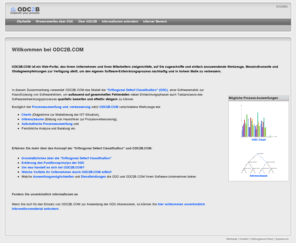 odc2b.com: Software Prozessanalyse und -bewertung mit ODC
Dienstleistungen zur effektiven und kostenguenstigen Unterstuetzung der ODC-Metriken als Qualitaetsmanagement in der Software-Entwicklung