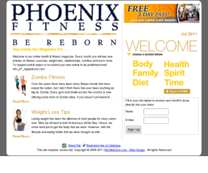 phoenixfitnessmagazine.com: Online Fitness Magazine- Fitness Articles | Weight Loss Articles | Video Workouts | Health Advice
Weight loss, video workouts, workout playlists, diet and nutrition, food and recipes, health and relationship advice.