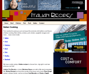 italian-recipes.info: Italian Recipes - Spaghetti, Lasagna, Calzone, Macaroni, Italian Pasta Recipes
