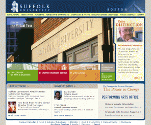 suffolk.edu: Suffolk University Homepage
A private University in the heart of Boston offering full- and part-time undergraduate and graduate programs.