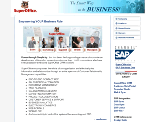 superofficecrm.com: SuperOffice CRM
SuperOffice CRM, the proven Customer Relationship Management software solution trusted by customers worldwide. SuperOffice CRM delivers a unique blend of business experience and superior technology to every client.