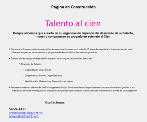talentoalcien.com: talentoalcien.com
Visite la pgina web de talentoalcien.com para conocernos. Hosting y dominio por Internetworks