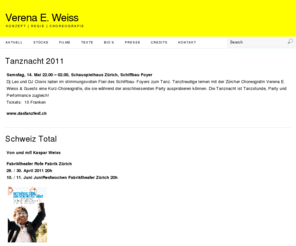 veweiss.com: Verena E. Weiss
Konzept | Regie | Choreografie