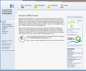 fernstudium-ekd.de: Evangelische Arbeitsstelle Fernstudium - Startseite
