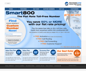 instanttollfree.com: AccessLine Smart800 - Toll-Free Service from AccessLine
