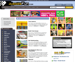 juegosfun.com: Juegos JuegosFun MiniJuegos Juegos Gratis Juegos Online
La mejor página de MiniJuegos Online 100% gratis de todo internet con más de 6700 juegos : Cada día actualizada con juegos nuevos ¡ Entra en la diversión !