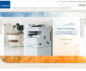 lindbak.no: Lindbak - Lindbak
LindbakGruppen portalside. Våre virksomhetsområder er Interiør, Kontor- og datarekvisita, Skriver / Multifunksjonsmaskiner, Butikkdata og Virksomhetsstyring