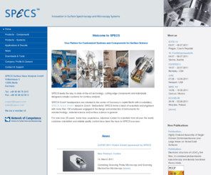 specs.de: SPECS Surface Nano Analysis GmbH- Innovation in Surface Spectroscopy and Microscopy Systems
SPECS Surface Nano Analysis GmbH- Innovation in Surface Spectroscopy and Microscopy Systems