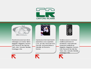 cantonericambi.it: Cantone Ricambi -Ricambi ed accessori per Volkswagen, U.S.A., General Motors, Caterpillar, Plymouth, Hammer
Ricambi e oggettistica relativa a tutti i modelli volkswagen, ricambi auto con specifiche americane