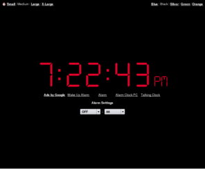 alarmclockdepot.com: Online Alarm Clock
Online Alarm Clock - Free internet alarm clock displaying your computer time.