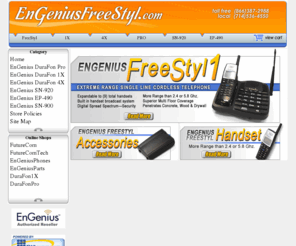 durafonfreestyle.com: EnGenius FreeStyl Long Range Cordless Phone - EngeniusFreeStyl.com
The EnGenius FreeStyl Long Range Cordless Phone systems are now available from EngeniusFreeStyl.com.  The FreeStyl 1 is the latest generation cordless telephone from EnGenius with longer range, smaller handset, improved battery design.  