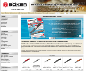 messerrecht.info: Böker bietet Taschenmesser und Küchenmesser.
Böker bietet Taschenmesser und Küchenmesser in bester Qualität.