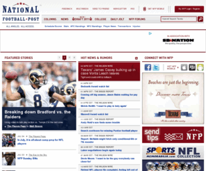 nfpost.com: National Football Post | All Angles. All Access.
National Football Post is a distinctive forum where football news, information, and insight come together through the voices of professional football insiders.  Covering the NFL, Fantasy Football and 