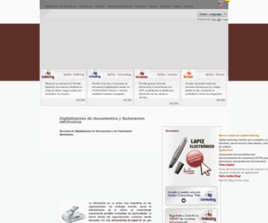aplikagroup.com: Digitalizacion de documentos - Escaneo de documentos - Aplika Group
Servicios de digitalizacion de Documentos, facturacion electronica y firma digital. Con nuestros programas usted puede digitalizar sus documentos y visualizarlos desde cualquier parte del Mundo.