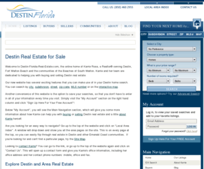 destin-florida-real-estate.com: Destin Florida Real Estate: Destin FL Homes & Condominiums for Sale
Find everything you're looking for in Destin real estate! Karrie Rose is your Destin area real estate expert, serving buyers and sellers in Destin, Fort Walton Beach and the communities of Beaches of South Walton. 