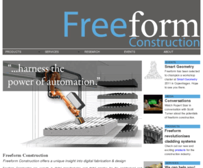 freeformconstruction.co.uk: Freeform Construction
Freeform Construction offers a unique insight into digital fabrication & design.