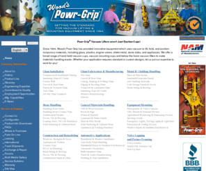 powr-grip.info: Wood's Powr-Grip Co., Inc. | Vacuum Lifters for Materials Handling
Wood's Powr-Grip manufactures 
a broad range of hand-held vacuum cups, vacuum mounting cups & 
below-the-hook lifters to manipulate glass, sheet metal, stone slabs & appliances.