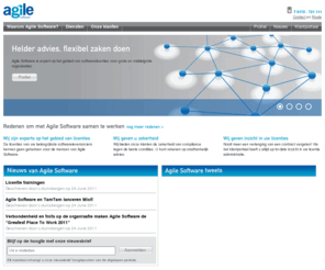 agilesoftware.nl: Agile Software | softwarelicenties, licentiecontracten, Microsoft, Adobe, Oracle, VMware
Agile Software is een organisatie die zich volledig heeft gespecialiseerd in de advisering over en de verkoop en het beheer van volumelicentiecontracten voor middelgrote en grote organisaties.