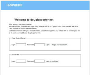 douglasporter.net: douglasporter.net - H-SPHERE
