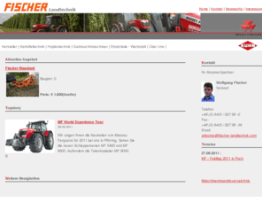 fischer-landtechnik.com: Startseite - Fischer Landtechnik GmbH
Fischer Landtechnik GmbH - Landtechnik, Gebrauchtmaschinen und  Ersatzteile in Pförring und Petershausen.