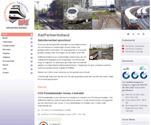 railpartnerholland.com: Rail Partner Holland - reductie van boog- en rolgeluid
Geluidsoverlast door spoorwegen: rail partner holland biedt een beproefde oplossing!