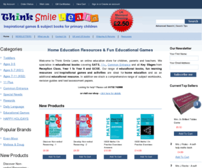 thinksmilelearn.co.uk: Home Education Resources | Fun Educational Games
Home Educational Resources & Fun Educational Games for children, parents & teachers to encourage children to learn through Home Education Resources for Fun Education