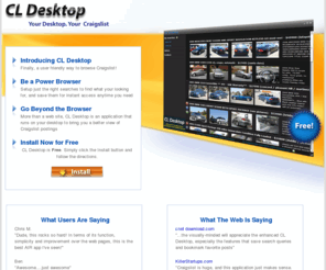 cldesktop.com: CL Desktop
Download Craigslist Desktop, desktop application, Craigslist Browser