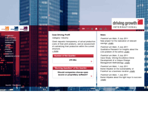 uc-growth.com: Driving Growth International GmbH
Put your trust in us, the competent partner for intelligent growth strategies. With Driving Growth International you'll achieve profitable success and increased market performance.