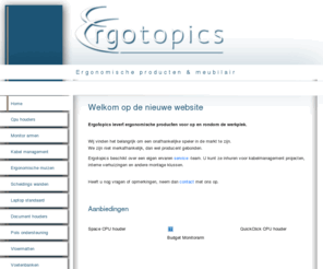 ergotopics.nl: Ergotopics | Voor al uw ergonomische producten - Welkom
Ergotopics | Voor al uw ergonomische producten