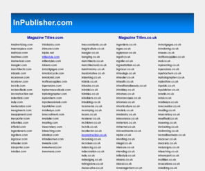 inpublisher.com: The Future inPublishing
