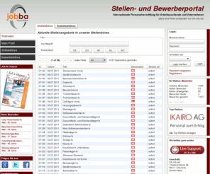 jobba.eu: Aktuelle Stellenangebote und Bewerberangebote
Unsere aktuellen Stellenangebote und Bewerberangebote