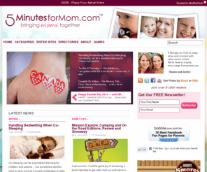 5minutesformom.com: Mom Blog Bringing Mom Bloggers Together
One of the first Mom Blogs to combine personal mom blogging posts with product giveaways and blogger directories to build community amongst mom bloggers.