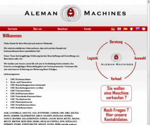 agila-trade.com: Maschinen Ankauf Verkauf Handel Gebrauchtmaschinen Neumaschinen Aleman Machines
Aleman Machines nimmt den Ankauf und Verkauf sowie den Handel von Maschinen sowohl Gebrauchtmaschinen als auch Neumaschinen vor.