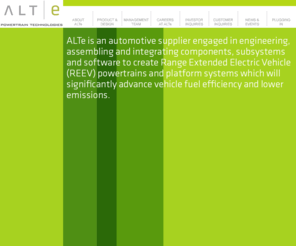 altellc.com: Hybrid Vehicle Powertrains | Advancing Sustainable Mobility | ALTe
ALTe manufactures electric vehicle powertrains used to increase fuel efficiency and lower emissions, focusing on hybrid conversion of fleet vehicles.