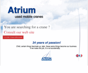 atriumcranes.com: ATRIUM
GRUES MOBILES - USED MOBILES CRANES