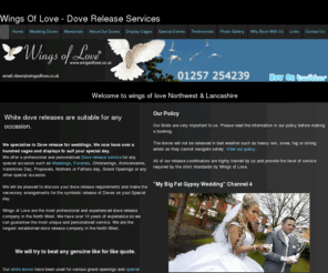 weddingdove.co.uk: White Dove Release Services for weddings, memorials and special events Northwest and Lancashire
Dove release services in the north west for weddings, funerals and special events.